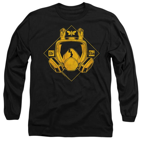 Breaking Bad - Breaking Bad Mask Logo Long Sleeve T-Shirt Black