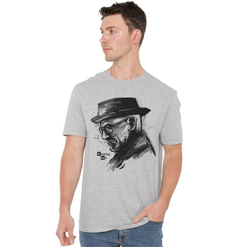 Breaking Bad - Breaking Bad Heisenberg Sketch T Shirt Athletic H