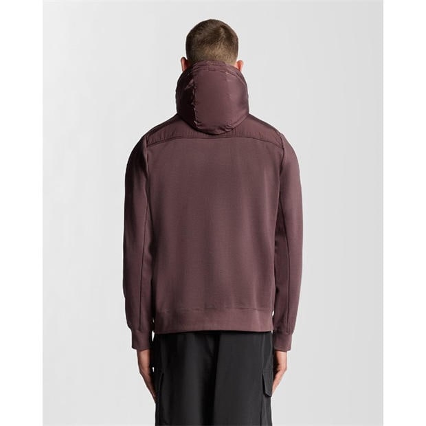 Brown - Lyle and Scott - Panelled Hybrid Jacket