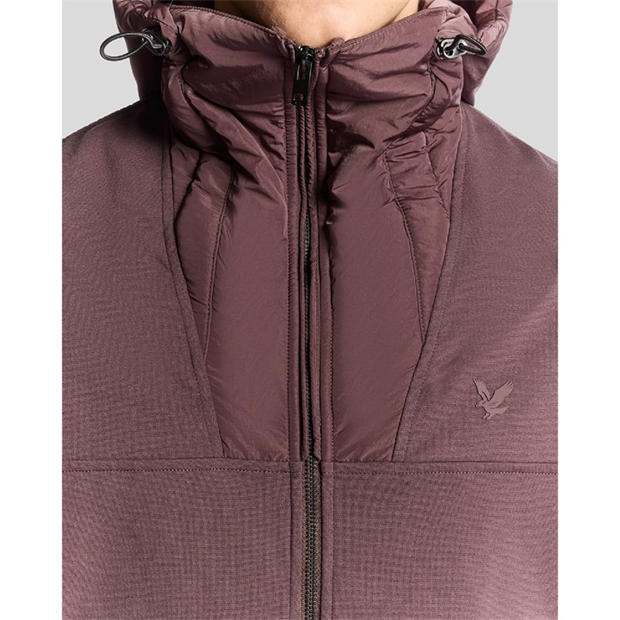 Brown - Lyle and Scott - Panelled Hybrid Jacket