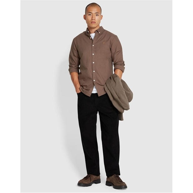 Grey - Farah - Brewer Slim-Fit Shirt