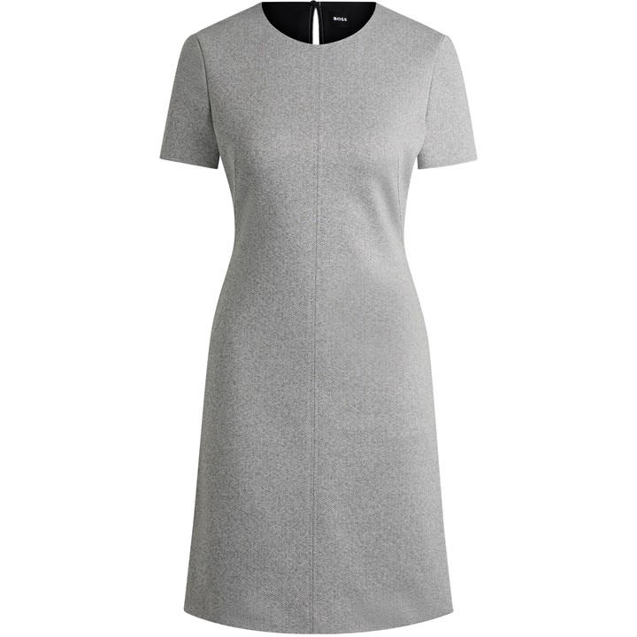 Boss Women's  Donalara Luxurious Viscose Blend Dress in Size 6, Sports Direct