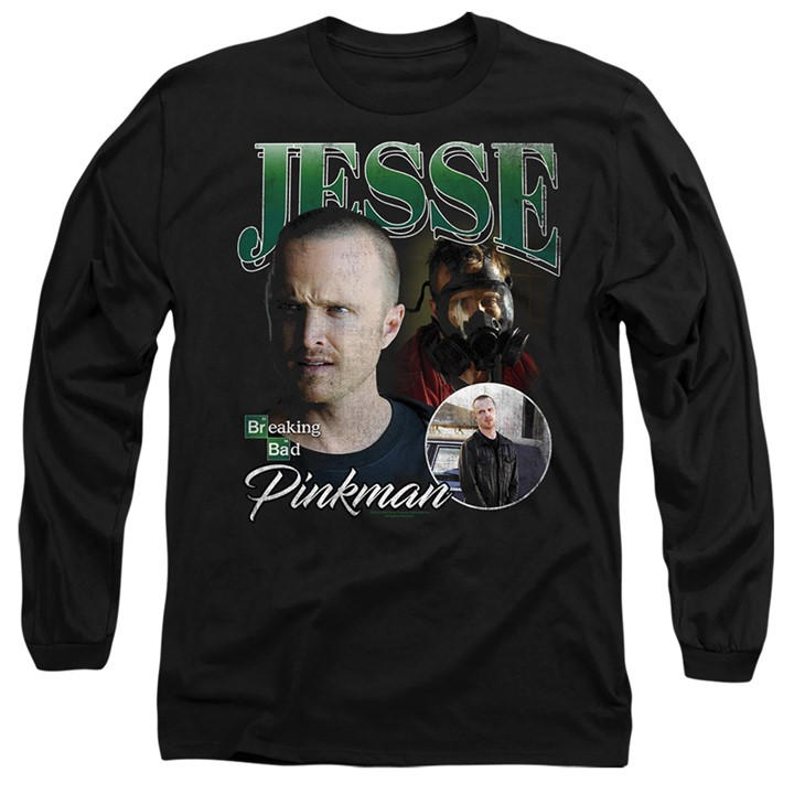 Breaking Bad Men' Black Jesse Homage Long Sleeve T-Shirt Bla in Size S, Sports Direct