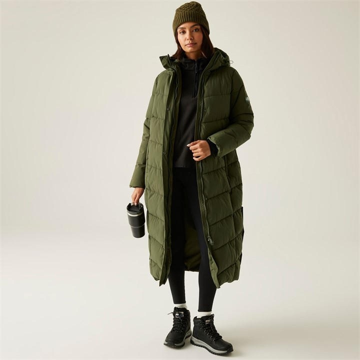 Regatta Women's Green Eloria Water-Resistant Quilted Jacket in Size 20, Sports Direct
