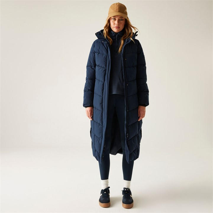 Regatta Women's Blue Eloria Water-Resistant Quilted Jacket in Size 18, Sports Direct