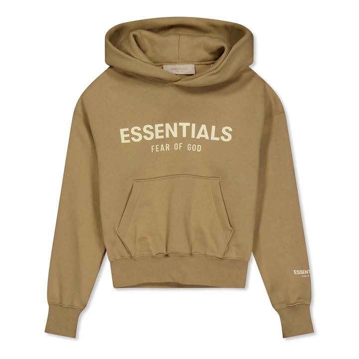 Fear Of God Essentials  Kids Brown ' Overhead Hoodie in Size 8 - 9 Years, Sports Direct