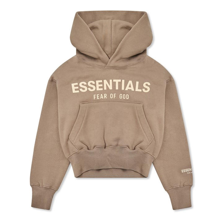 Fear Of God Essentials  Kids Brown ' Overhead Hoodie in Size 8 - 9 Years, Sports Direct