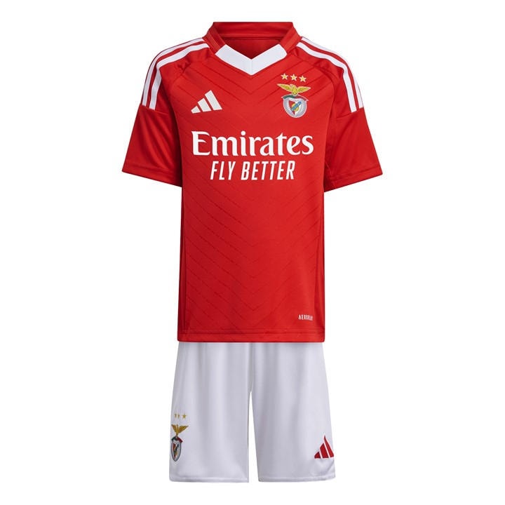 Benfica   Kids  Babies  Home Minikit 24/25, Football by adidas in Size 18 - 24 Months, Sports Direct