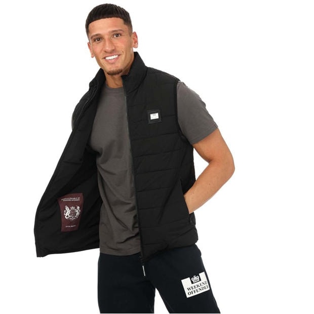 Black - Weekend Offender - Jasper Padded Gilet