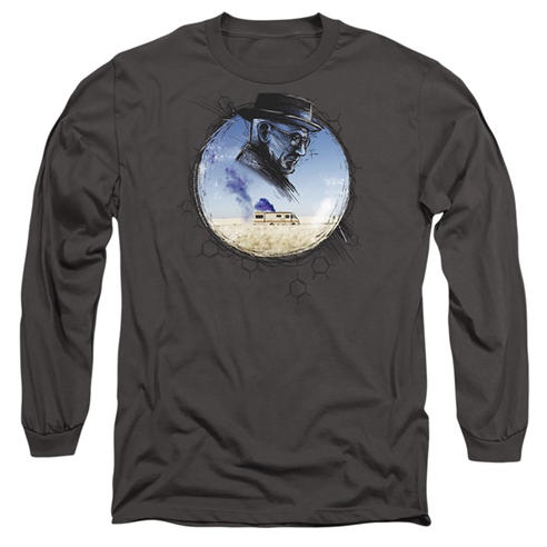 Breaking Bad - Breaking Bad Crystal Long Sleeve T-Shirt Charcoal