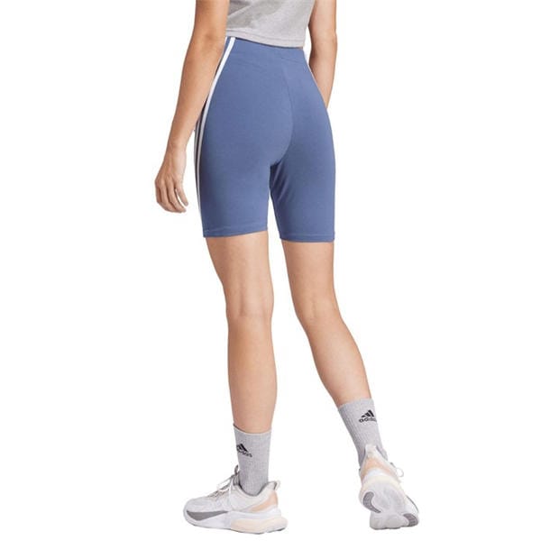 Blue - adidas - Future Icons 3-Stripes Bike Shorts