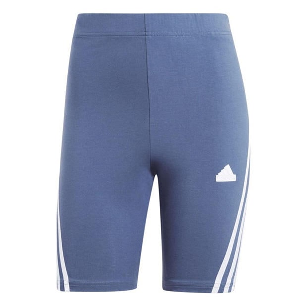 Blue - adidas - Future Icons 3-Stripes Bike Shorts