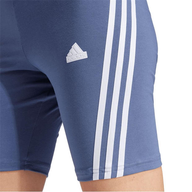 Blue - adidas - Future Icons 3-Stripes Bike Shorts