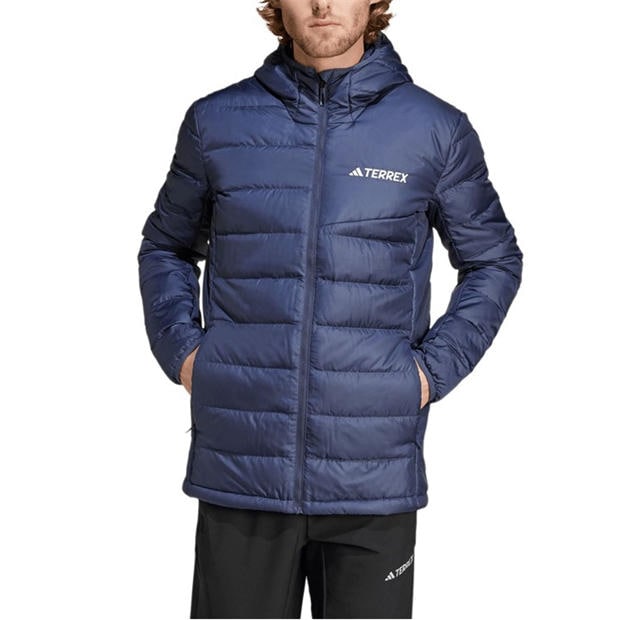 Navy - adidas - Terrex Multi Light Down Hooded Jacket