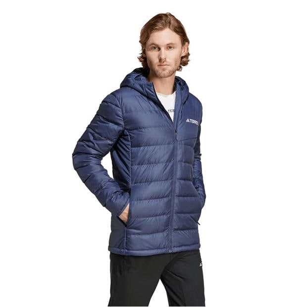 Navy - adidas - Terrex Multi Light Down Hooded Jacket