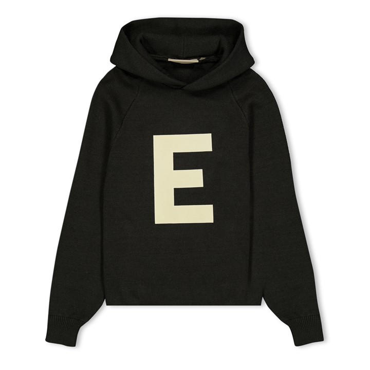 Fear Of God Essentials  Kids Grey ' Big E Knitted Overhead Hoodie in Size 8 - 9 Years, Sports Direct