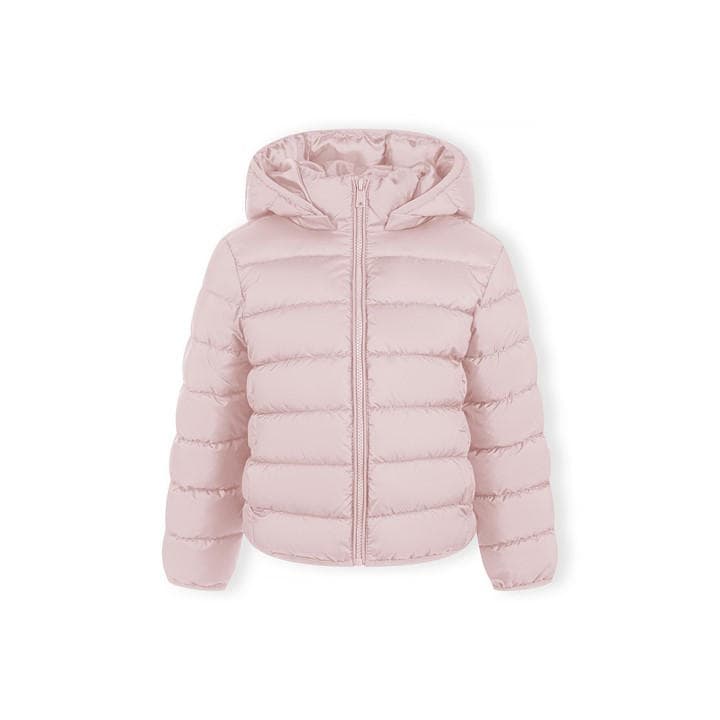 Minoti Girls Pink Quilted Jacket With Zip Removable Hood in Size 4 - 5 Years, Sports Direct