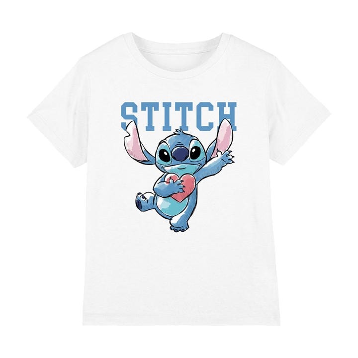 Hearts  Boys  Lilo & Stitch Clutching  Kids T-Shirt, Football by Disney, Sports Direct