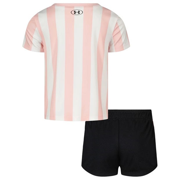 Pink/Black - Under Armour - UA Tee MeshShort Set In63