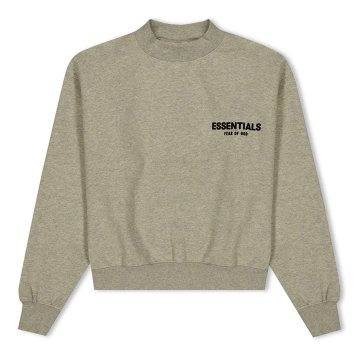 Fear Of God Essentials  Kids Grey ' Core Crewneck Crew Neck Jumper in Size 6 - 7 Years, Sports Direct