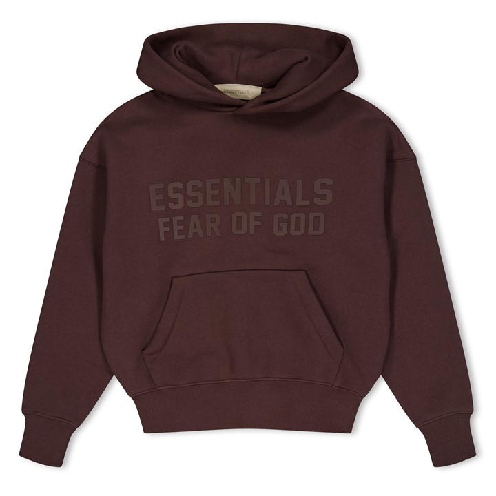 Fear Of God Essentials  Kids Purple ' Overhead Hoodie in Size 4 - 5 Years, Sports Direct