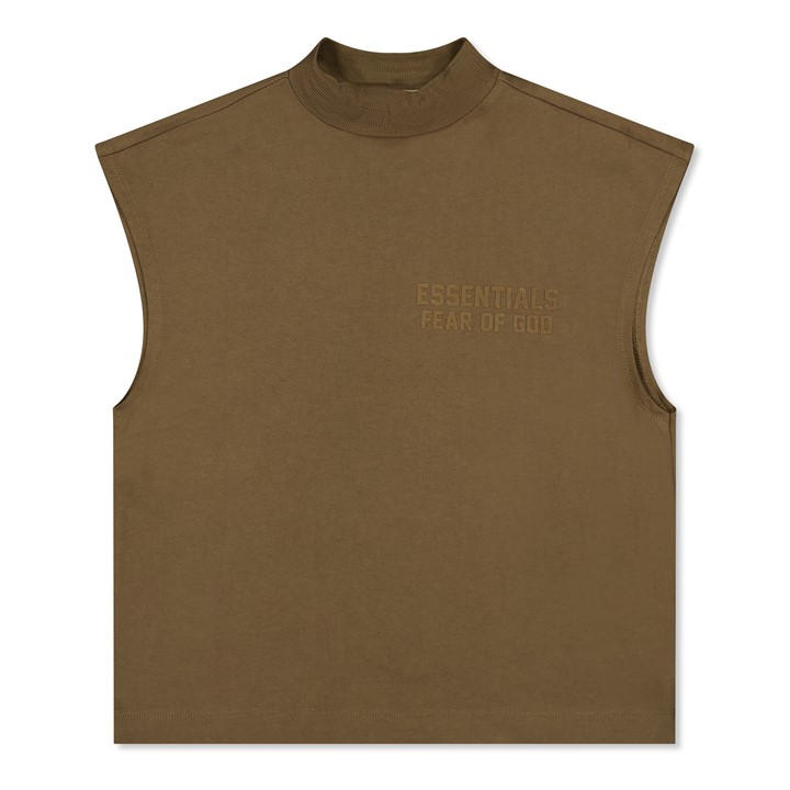Fear Of God Essentials  Kids Brown ' Muscle Tee Oversized T-Shirt in Size 11 - 12 Years, Sports Direct