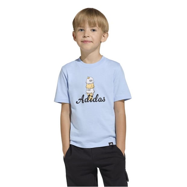Blue - adidas - Unisex Kids' T-Shirt