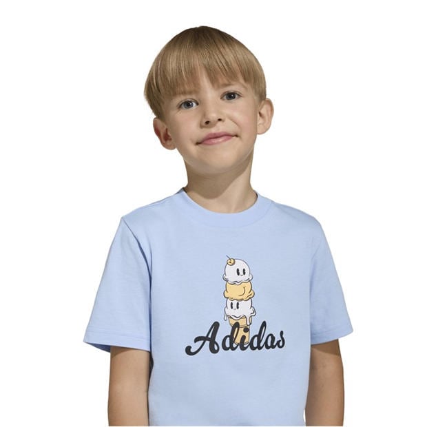 Blue - adidas - Unisex Kids' T-Shirt