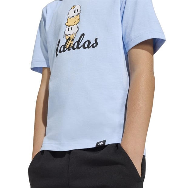 Blue - adidas - Unisex Kids' T-Shirt