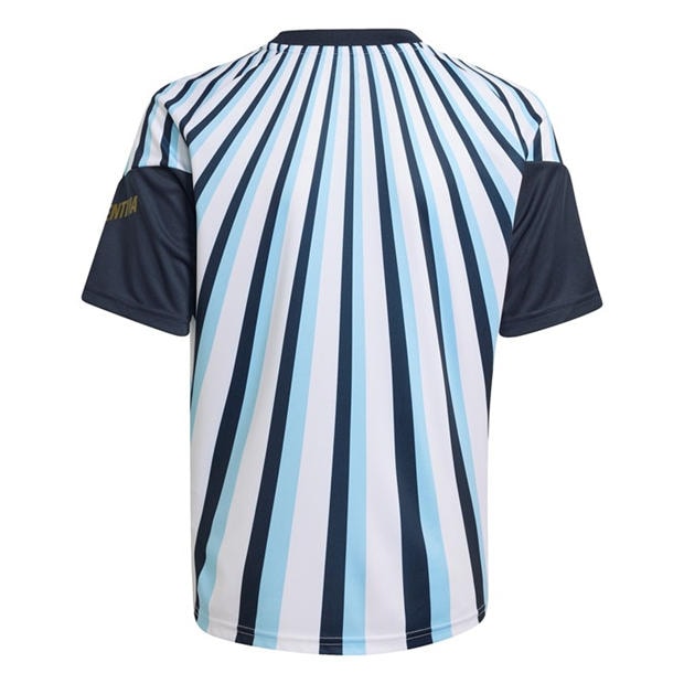 White/Blue - adidas - Kids Argentina 2026 Prematch Kit