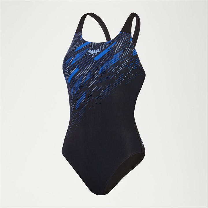 Speedo Women's Black Hyperboom Placement Muscleback in Size 6, Sports Direct