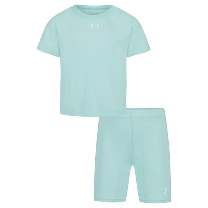 Under Armour Girls Green Kids' Clothing Set in Size 6 - 7 Years, Sports Direct