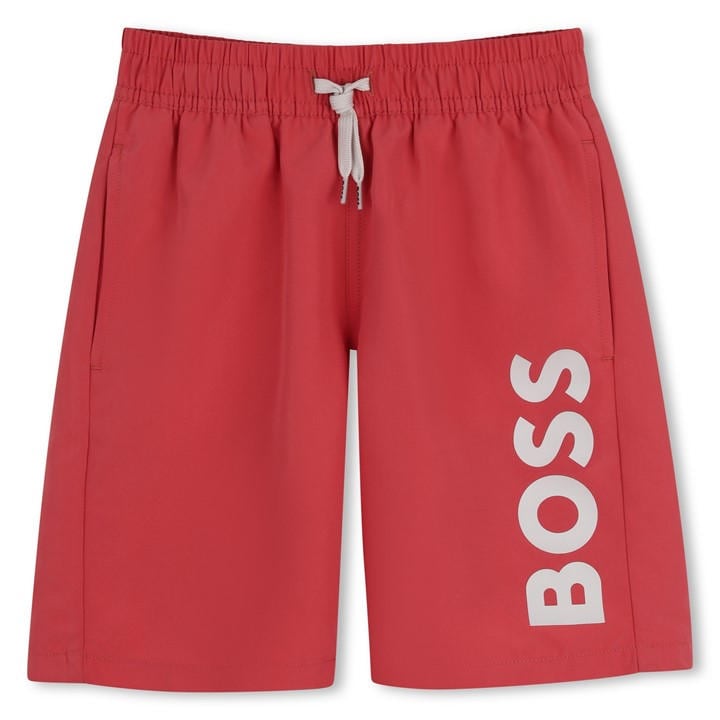 Boss Boys Red Kids' Swim Shorts, Sports Direct