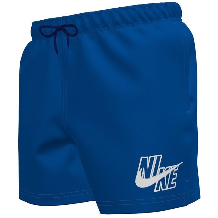Nike Men' Blue Logo Swim Shorts in Size S, Sports Direct