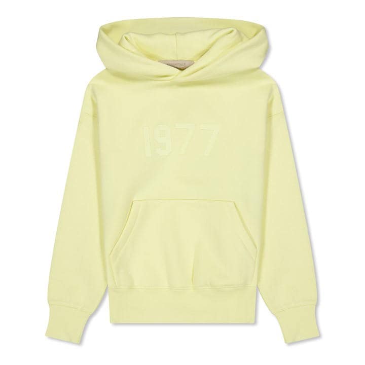 Fear Of God Essentials  Kids Yellow ' Overhead Hoodie in Size 8 - 9 Years, Sports Direct