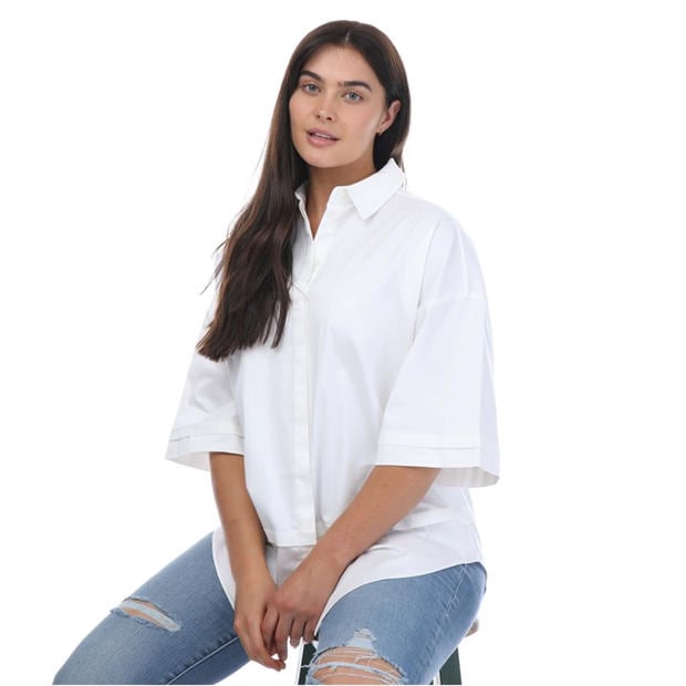 White - Ted Baker - Orlanda Oversized 3/4 Length Shirt