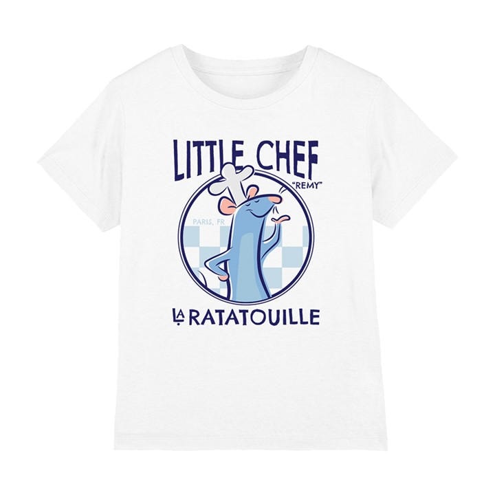 Disney Boys White Ratatouille Remy Little Chef Kids T-Shirt in Size 5 - 6 Years, Sports Direct