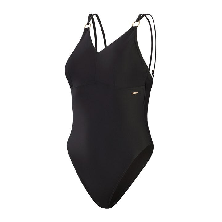Speedo Women's Black Shaping Strappy 1 Piece in Size 32/8, Sports Direct