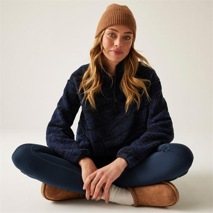 Regatta Women's Bleu Half-Zip Fleece Frankie Borg - Image 4