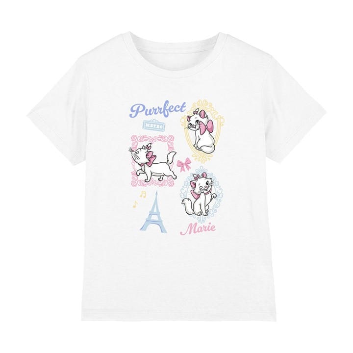 Paris  Boys  Marie Purrfect Frames  Kids T-Shirt, Football by Disney in Size 7 - 8 Years, Sports Direct