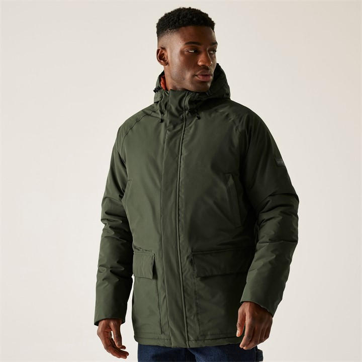 Regatta Men' Green Savon Isotex 15000 Quilted Insulated Waterproof Jacket in Size S, Sports Direct