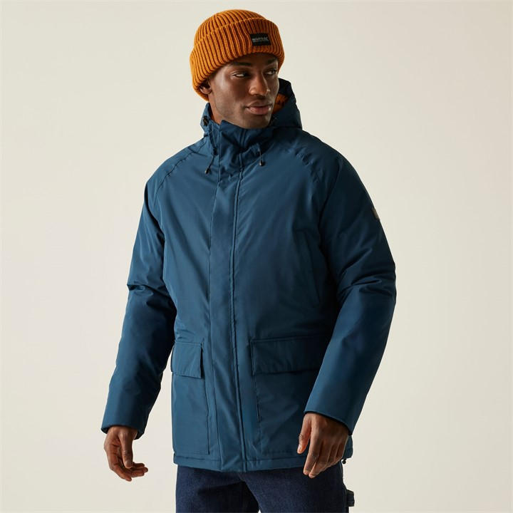 Regatta Men's Blue Savon Isotex 15000 Quilted Insulated Waterproof Jacket in Size 2XL, Sports Direct