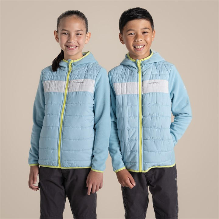 Craghoppers  Kids Blue Arklow Hybrid Jacket in Size 3 - 4 Years, Sports Direct