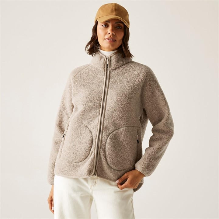 Regatta Women's Brown Frankie Borg Full Zip Fleece in Size 18, Sports Direct