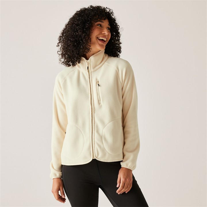 Regatta Women's Cream Frankie Full Zip Lightweight Fleece in Size 16, Sports Direct