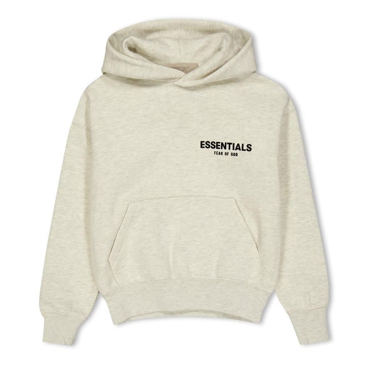 Fear Of God Essentials  Kids Grey ' Overhead Hoodie in Size 6 - 7 Years, Sports Direct