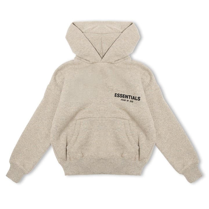 Fear Of God Essentials  Kids Grey ' Overhead Hoodie in Size 6 - 7 Years, Sports Direct