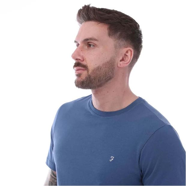 Blue - Farah - Dean Short Sleeve T-Shirt