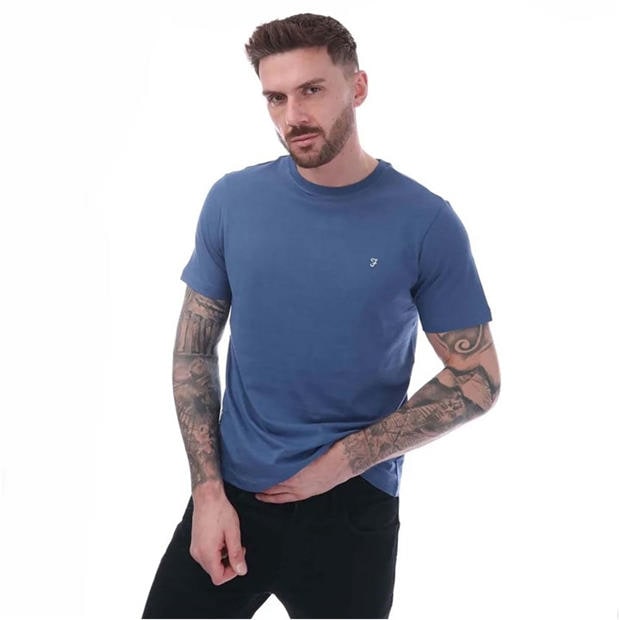 Blue - Farah - Dean Short Sleeve T-Shirt