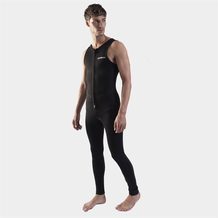 Gul  Black Mens Response 3/2Mm Flatlock Longjohn Wetsuit in Size MST, Sports Direct